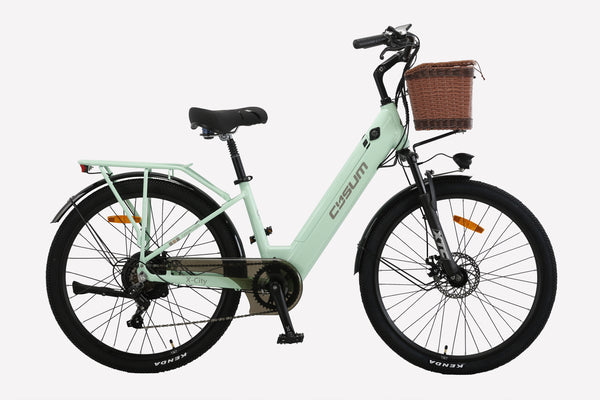 Cysum Vélo électrique X-City – Moteur 48 V 250 W, couple 45 Nm, batterie lithium 48 V 10,4 Ah, cadre ouvert, design unisexe pour les trajets quotidiens