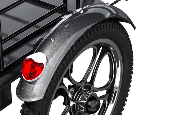 Cysum Tricycle électrique T1 Vélo Cruiser à 3 roues, vélo électrique pliable de 16 pouces Batterie au lithium de grande capacité 576 Wh Moteur 48V 55Nm