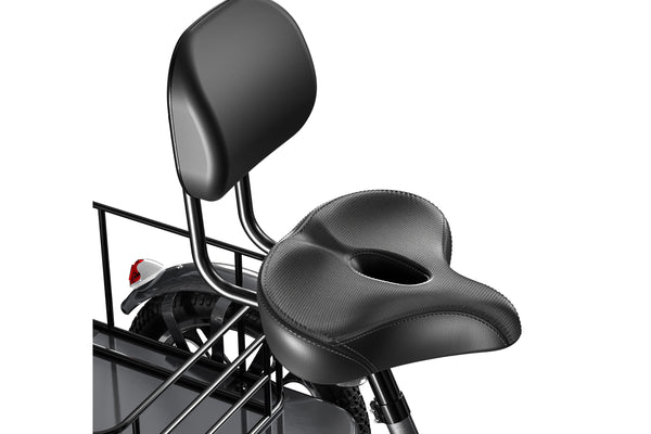 Cysum Tricycle électrique T1 Vélo Cruiser à 3 roues, vélo électrique pliable de 16 pouces Batterie au lithium de grande capacité 576 Wh Moteur 48V 55Nm