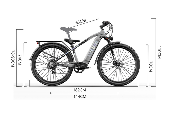 Cysum Speedy 27,5 "vélo électrique 672Wh Li-batterie ebike VTT vélo de banlieue