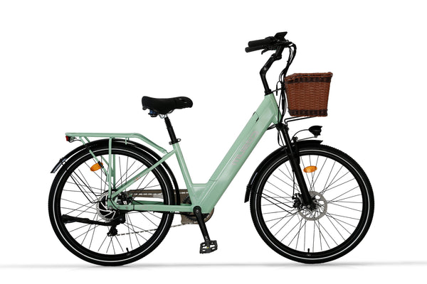 Cysum Vélo électrique X-City – Moteur 48 V 250 W, couple 45 Nm, batterie lithium 48 V 10,4 Ah, cadre ouvert, design unisexe pour les trajets quotidiens