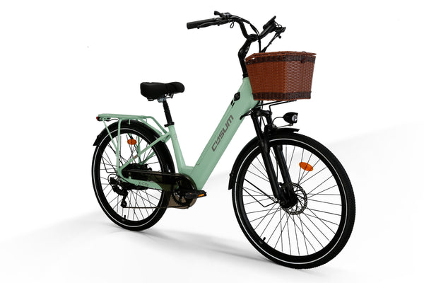 Cysum Vélo électrique X-City – Moteur 48 V 250 W, couple 45 Nm, batterie lithium 48 V 10,4 Ah, cadre ouvert, design unisexe pour les trajets quotidiens